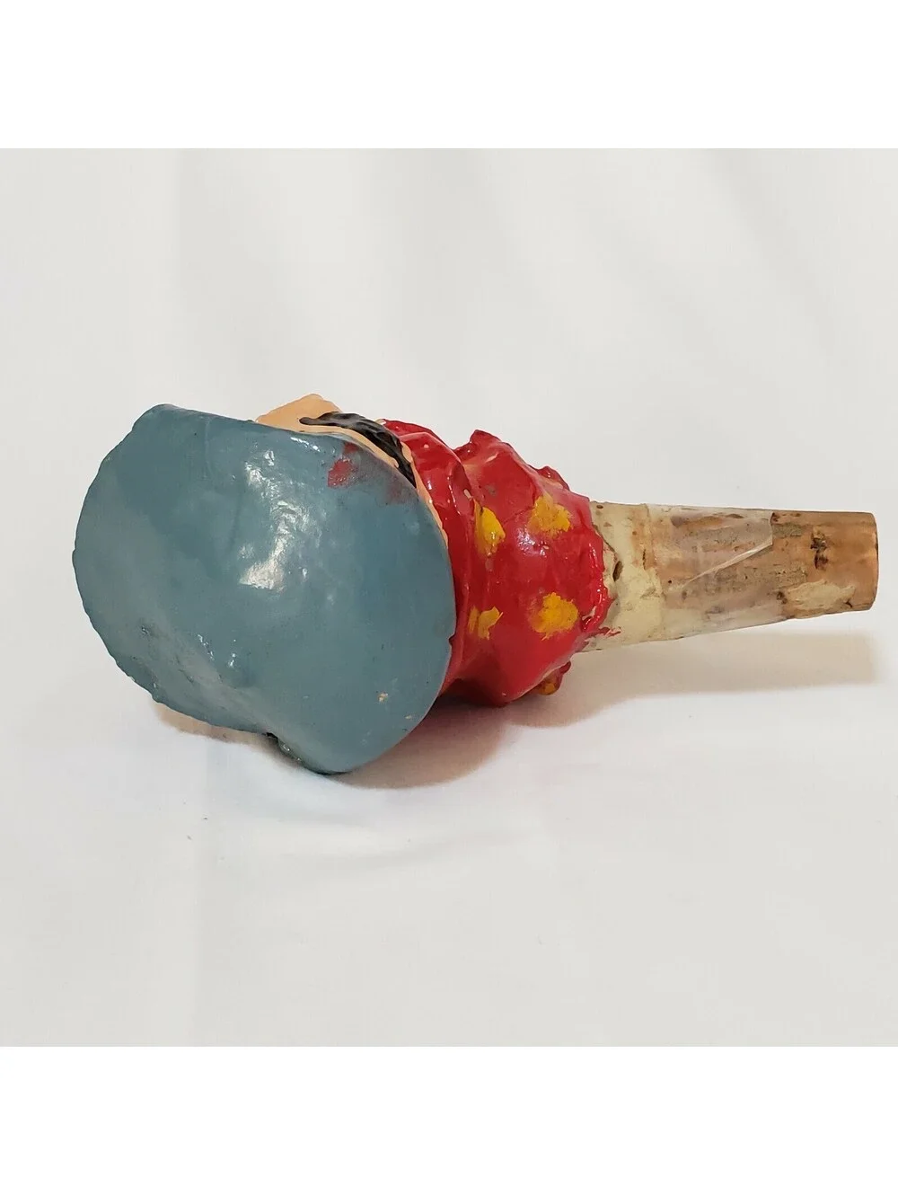 Vintage Bottle Stopper Pourer Figural Composite Crazy Pierre Googly Eye Barware
